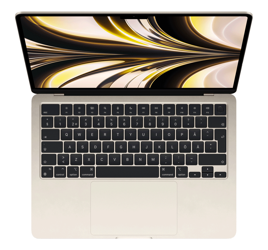 Apple MacBook Air (2022) - M2 OC 8C GPU 13,6" 8GB RAM 256GB SSD bäst i test prisvärd mac